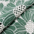 Cotton Woven Poplin Guipure Lace Eyelet Embroidery Fabric